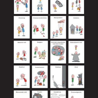 20 psykiske voldsformer plakat i A2
